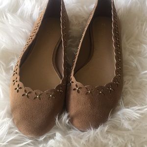 MICHAEL KORS Brown Suede Flats
